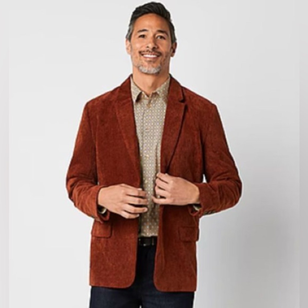 NEW Men's Abbott Elementary Brown Corduroy Blazer 2X $99